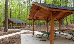 Accessible picnic shelters.