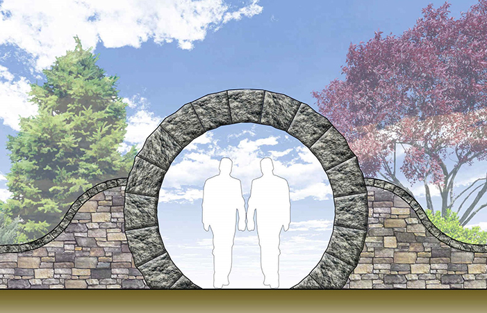 Moon Gate Garden rendering.