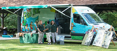 Van concept for Fairfax County Parks mobile nature center equity outreach.