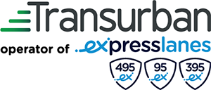 Transurban Operator of expresslanes logo.