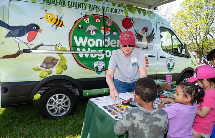 Wonder Wagon with kids.