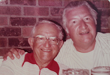 Eugene Olmi Sr and Eugene Olmi Jr.